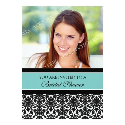 photo bridal shower invitations