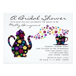  Tea Party Bridal Shower Invitations