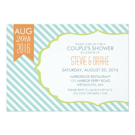 modern Couples Shower Invitations