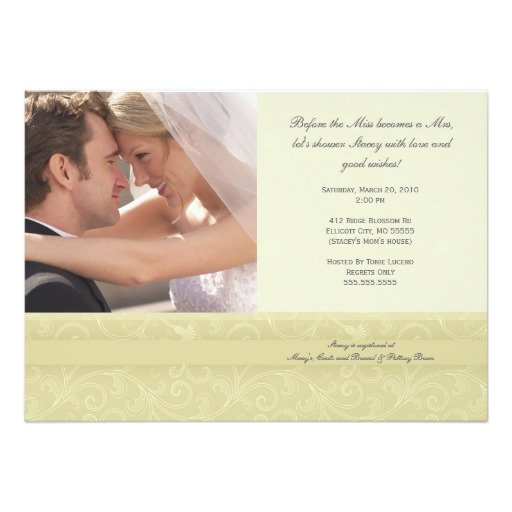 personalized photo bridal shower invitations