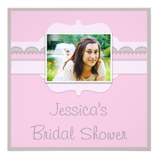 customizable photo bridal shower invitations
