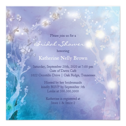 winter wonderland bridal shower invitations